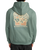 The RVCA Mens Flower Balance Hoodie in Balsam Green