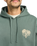 The RVCA Mens Flower Balance Hoodie in Balsam Green