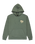 The RVCA Mens Flower Balance Hoodie in Balsam Green