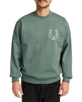 The RVCA Mens Lucky You Sweatshirt in Balsam Green
