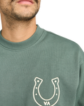 The RVCA Mens Lucky You Sweatshirt in Balsam Green