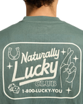 The RVCA Mens Lucky You Sweatshirt in Balsam Green