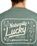 The RVCA Mens Lucky You Sweatshirt in Balsam Green