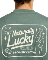 The RVCA Mens Lucky You Sweatshirt in Balsam Green