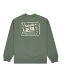 The RVCA Mens Lucky You Sweatshirt in Balsam Green