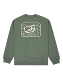 The RVCA Mens Lucky You Sweatshirt in Balsam Green