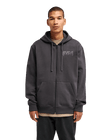 The RVCA Mens Cobra Emire Zip Hoodie in Washed Black