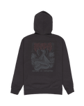 The RVCA Mens Cobra Emire Zip Hoodie in Washed Black