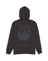 The RVCA Mens Cobra Emire Zip Hoodie in Washed Black