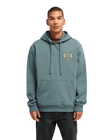 The RVCA Mens Iris Hoodie in Balsam Green