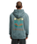 The RVCA Mens Iris Hoodie in Balsam Green