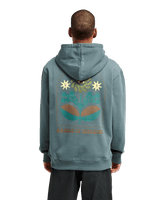 The RVCA Mens Iris Hoodie in Balsam Green