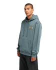 The RVCA Mens Iris Hoodie in Balsam Green