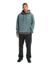 The RVCA Mens Iris Hoodie in Balsam Green