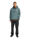 The RVCA Mens Iris Hoodie in Balsam Green