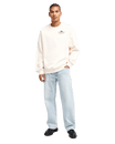 The RVCA Mens Sun Industries Sweatshirt in Salt