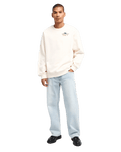 The RVCA Mens Sun Industries Sweatshirt in Salt