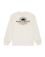 The RVCA Mens Sun Industries Sweatshirt in Salt