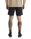 Escape Elastic Cord Shorts in Black