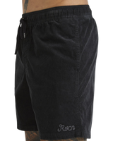 Escape Elastic Cord Shorts in Black