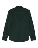 The RVCA Mens Freeman Cord II Shirt in Hunter Green