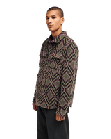 The RVCA Mens Rvca Blanket Shirt in Wood