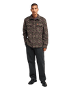 The RVCA Mens Rvca Blanket Shirt in Wood
