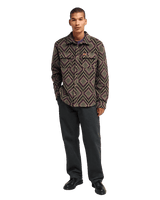 The RVCA Mens Rvca Blanket Shirt in Wood