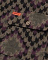 The RVCA Mens Rvca Blanket Shirt in Wood
