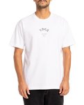 The RVCA Mens Chefs Kiss T-Shirt in White