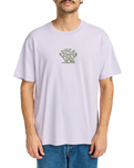 The RVCA Mens United T-Shirt in Pastel Lilac