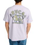The RVCA Mens United T-Shirt in Pastel Lilac
