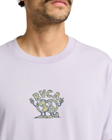 The RVCA Mens United T-Shirt in Pastel Lilac