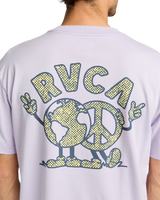 The RVCA Mens United T-Shirt in Pastel Lilac