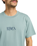 The RVCA Mens Benj Battle T-Shirt in Lead