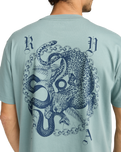The RVCA Mens Benj Battle T-Shirt in Lead