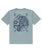 The RVCA Mens Benj Battle T-Shirt in Lead