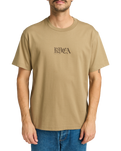 The RVCA Mens Benj Battle T-Shirt in Coyote
