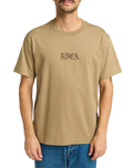 The RVCA Mens Benj Battle T-Shirt in Coyote