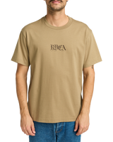 The RVCA Mens Benj Battle T-Shirt in Coyote