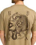 The RVCA Mens Benj Battle T-Shirt in Coyote