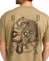 The RVCA Mens Benj Battle T-Shirt in Coyote