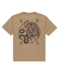 The RVCA Mens Benj Battle T-Shirt in Coyote