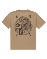 The RVCA Mens Benj Battle T-Shirt in Coyote
