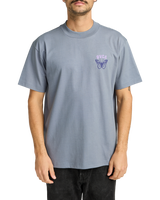 The RVCA Mens Butterfly Poster T-Shirt in Flint Stone