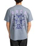The RVCA Mens Butterfly Poster T-Shirt in Flint Stone