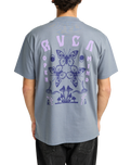 The RVCA Mens Butterfly Poster T-Shirt in Flint Stone