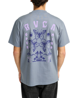 The RVCA Mens Butterfly Poster T-Shirt in Flint Stone