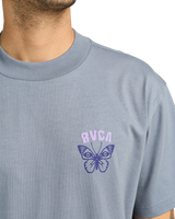 The RVCA Mens Butterfly Poster T-Shirt in Flint Stone