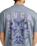 The RVCA Mens Butterfly Poster T-Shirt in Flint Stone